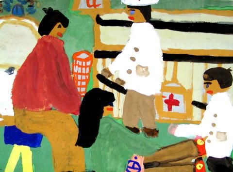 Archiv-Bild „Erste Hilfe für Verkehrsverletzte“