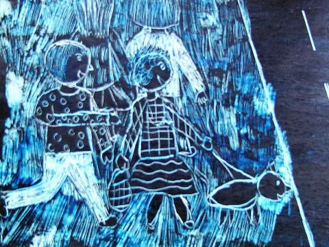 Archiv-Bild „Spaziergang mit Hund“