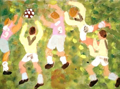 Archiv-Bild „Eine spannende Szene beim Fußball“