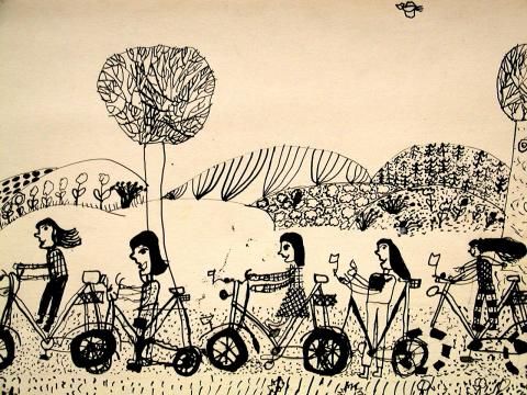 Archiv-Bild „Eine fröhliche Radtour“