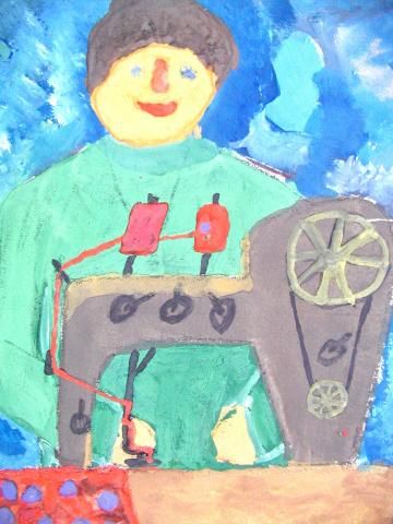 Archiv-Bild „Elternberuf: Näherin“