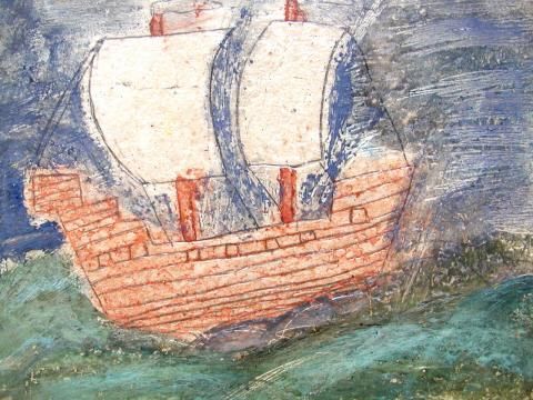 Archiv-Bild „Segelschiff auf dem Meer“