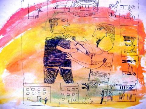 Archiv-Bild „Mein Freund und ich - wir vertragen uns nach dem Streit“