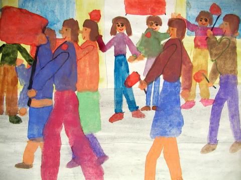 Archiv-Bild „1. Mai - Internationaler Kampf- und Feiertag der Werktätigen“