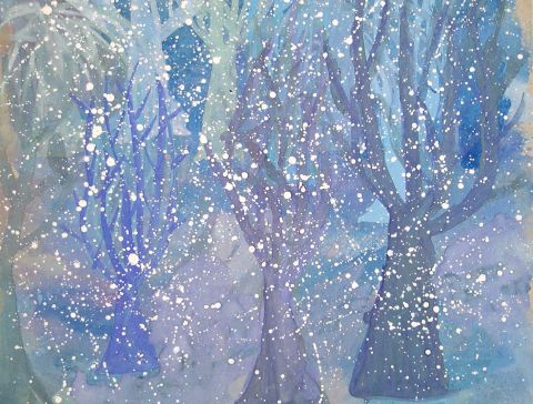 Archiv-Bild „Bäume im Schnee“