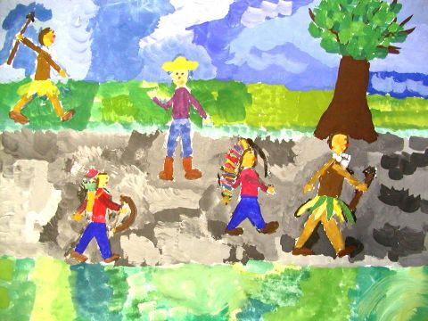 Archiv-Bild „Kinder im fernen Land“