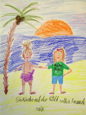Archiv-Bild „Die Kinder auf der Welt sollen Freunde sein“