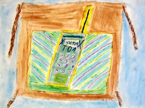 Archiv-Bild „Mein Handy auf dem Tisch“