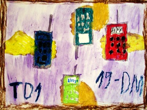 Archiv-Bild „Fenster mit Handys“