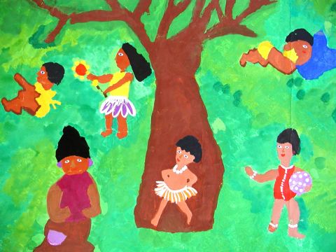 Archiv-Bild „Kinder im fernen Land“