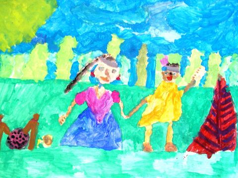 Archiv-Bild „Kinder im fernen Land“