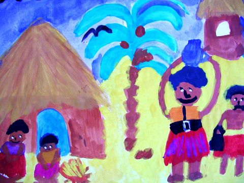 Archiv-Bild „Kinder im fernen Land“