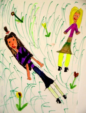 Archiv-Bild „Mädchen auf der Wiese“