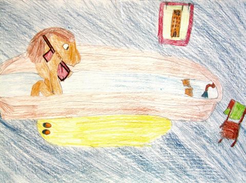 Archiv-Bild „Beim Telefonieren in der Badewanne“