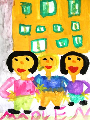 Archiv-Bild „Vor dem Haus“