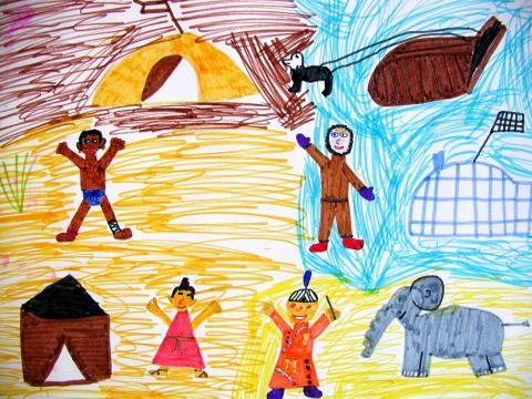 Archiv-Bild „Kinder aus fernen Ländern“