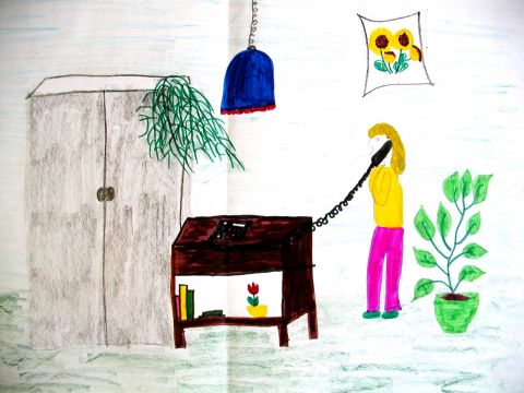 Archiv-Bild „Beim Telefonieren“