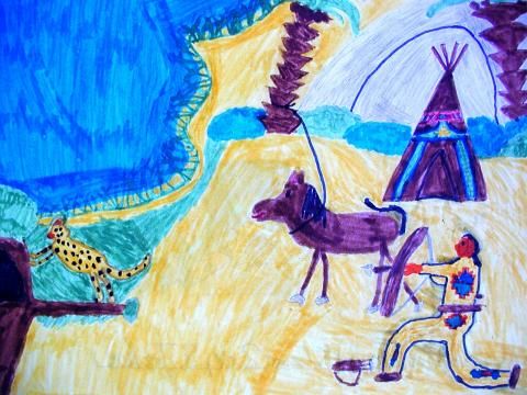 Archiv-Bild „Bei den Indianern“