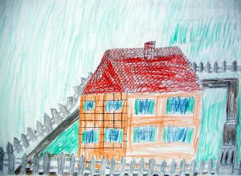 Archiv-Bild „Haus mit Zaun“