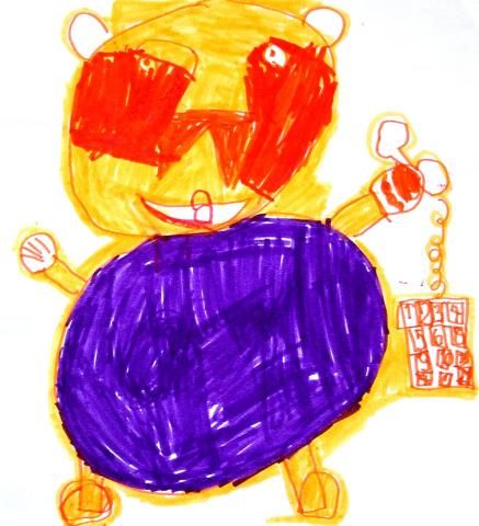 Archiv-Bild „Teddybär mit Telefon“