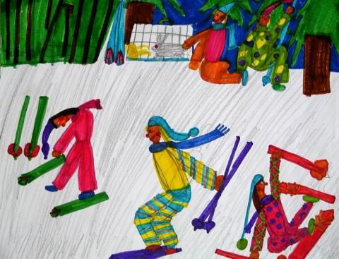 Archiv-Bild „Skifahrer“