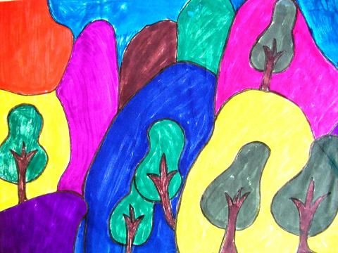 Archiv-Bild „Berge und Bäume“