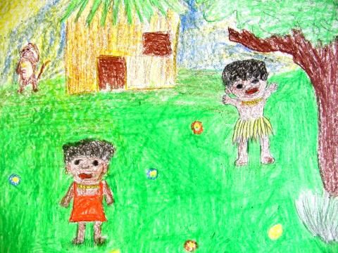 Archiv-Bild „Kinder im fernen Land“