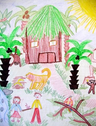 Archiv-Bild „Kinder im fernen Land“