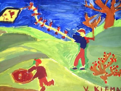 Archiv-Bild „Beim Drachensteigen“