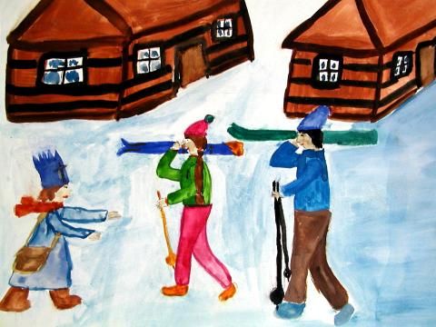 Archiv-Bild „Skifahrer“