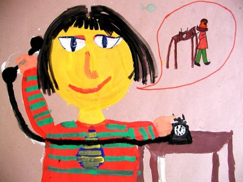 Archiv-Bild „Beim Telefonieren“