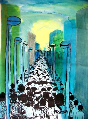 Archiv-Bild „Menschen auf der Straße“