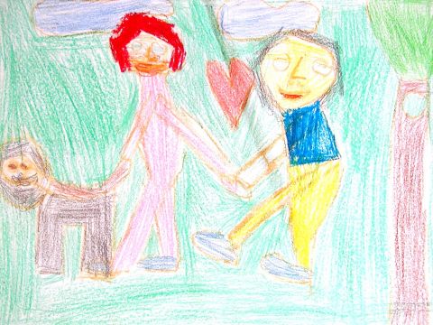 Archiv-Bild „Paar mit Hund“