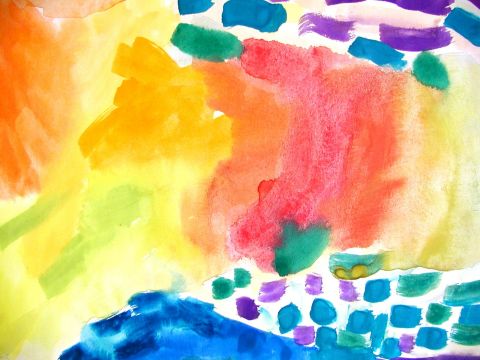 Archiv-Bild „Kinder malen Musik“