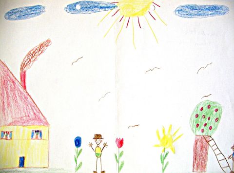 Archiv-Bild „Vor dem Haus“