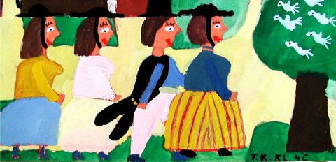 Archiv-Bild „Aschenputtels Schwestern werden zum Ball geführt“