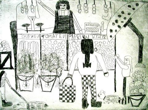 Archiv-Bild „Auf dem Markt“