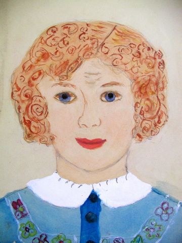 Archiv-Bild „Mädchenkopf mit Locken“