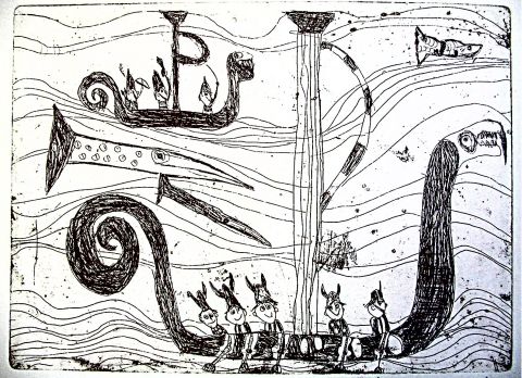 Archiv-Bild „Wikinger im Boot“