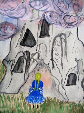 Archiv-Bild „Mädchen vor dem Wolkenschloss“