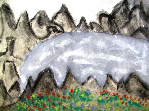 Archiv-Bild „Ein Bergsee erwacht im Frühling“