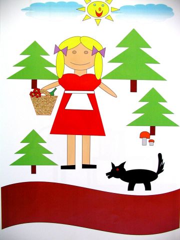 Archiv-Bild „Rotkäppchen und der Wolf“