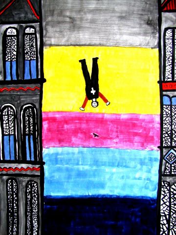 Archiv-Bild „Türme der Liebfrauenkirche mit Sagengestalt“