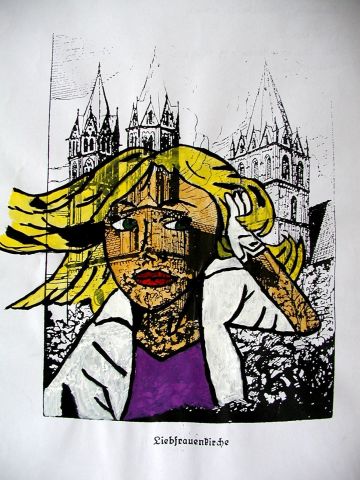 Archiv-Bild „Liebfrauenkirche-frei nach Roy Lichtenstein“