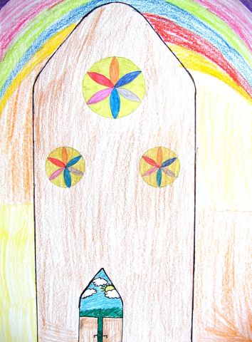 Archiv-Bild „Liebfrauenkirche mit Regenbogen“