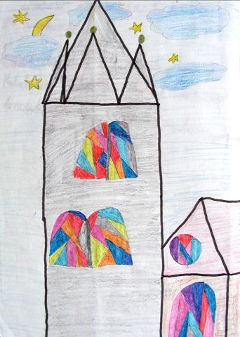 Archiv-Bild „Liebfrauenkirche mit bunten Fenstern“