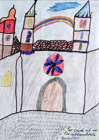 Archiv-Bild „Liebfrauenkirche mit Regenbogen“