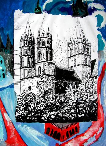Archiv-Bild „Liebfrauenkirche-frei nach Ernst Ludwig Kirchner“