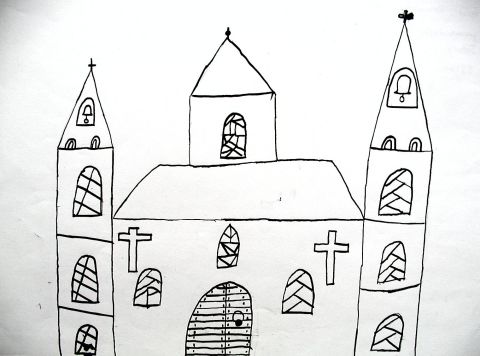 Archiv-Bild „Liebfrauenkirche mit Kreuzen“