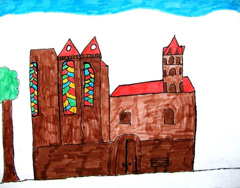 Archiv-Bild „Liebfrauenkirche mit bunten Fenstern“